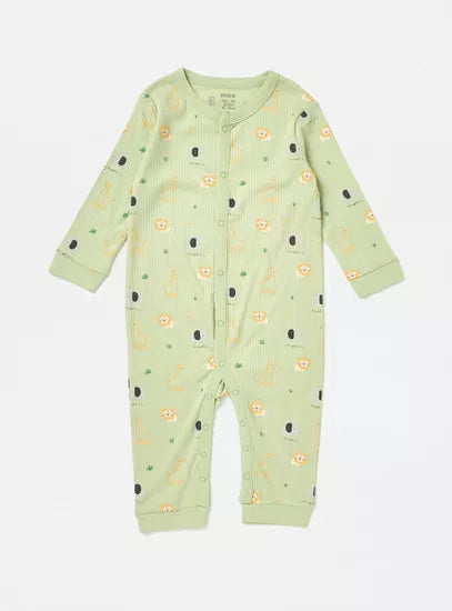 MAX : Pack of 2 - Safari Print Sleepsuit