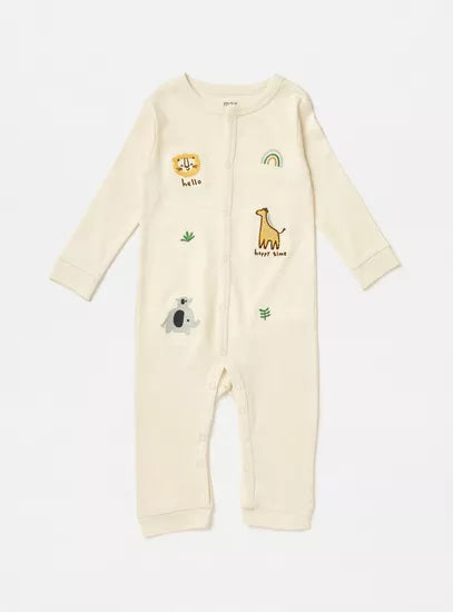 MAX : Pack of 2 - Safari Print Sleepsuit