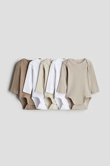 H&M : 5-pack bodysuits %100 Cotton