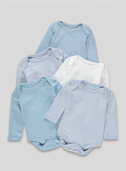 Matalan : Baby 5 Pack Long Sleeve Bodysuits