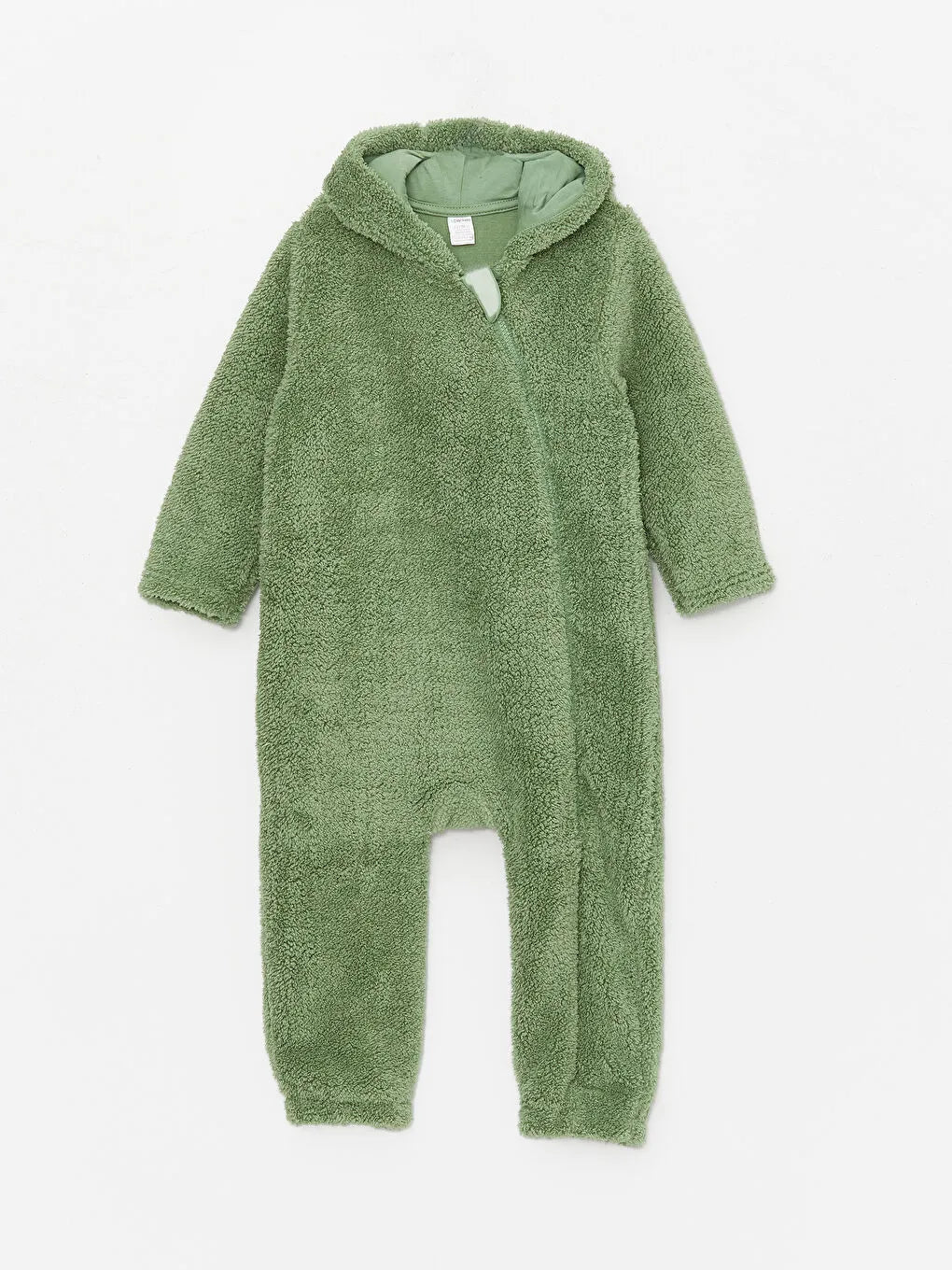 LC WAIKIKI : Hooded Baby Boy Plush Jumpsuit Full-Feet